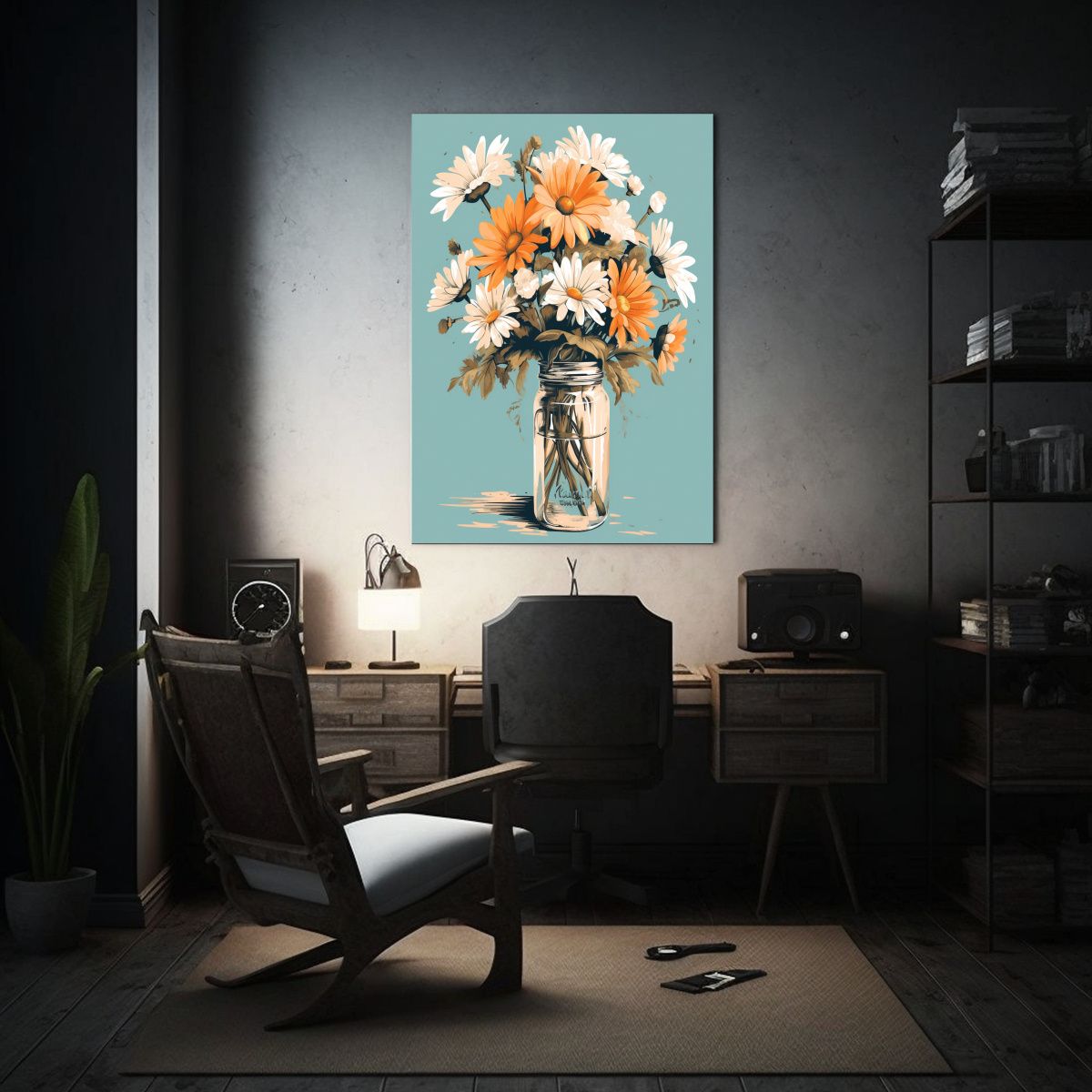 GENERICO - Cuadro Conceptual En Bastidor Riqueza Visual 80x120 Cm