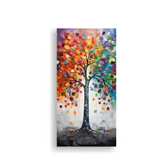 GENERICO - Pintura Decorativa Armonía De Colores En Alta 20x40 Cm