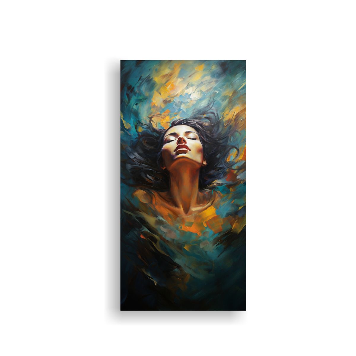 GENERICO - Lienzo Abstracto Comedor Viaje De La Oscuridad A 80x160 Cm