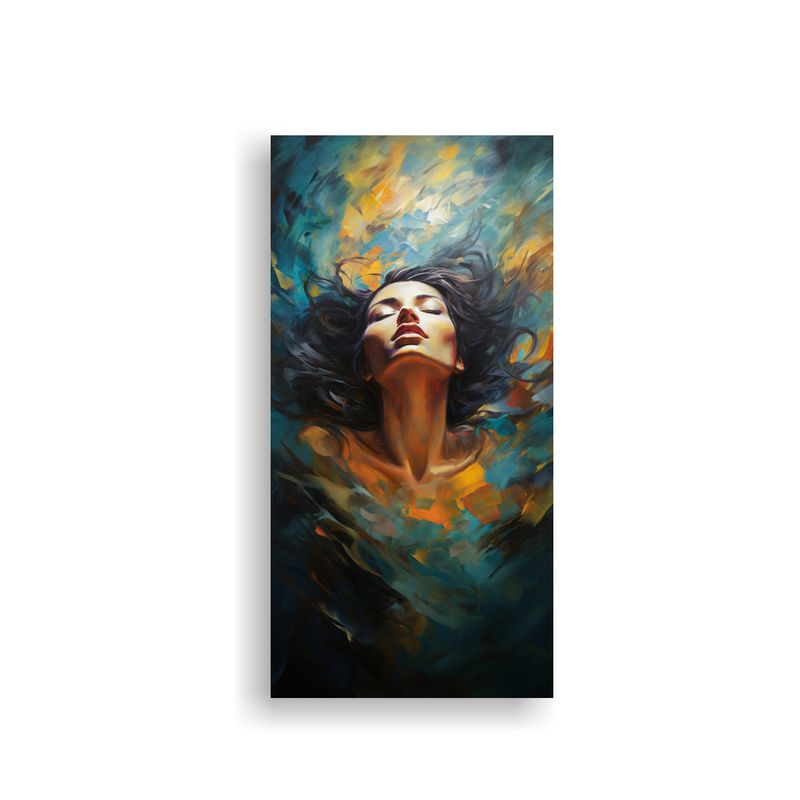 GENERICO - Lienzo Abstracto Comedor Viaje De La Oscuridad A 80x160 Cm