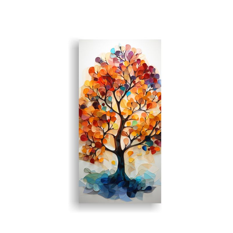 GENERICO - Pintura Decorativa De árbol Geométrico Luminoso 60x120 Cm