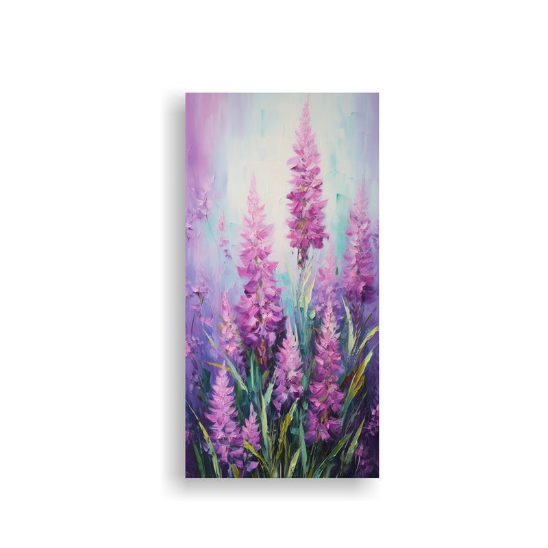 GENERICO - Pintura En Lienzo De Flores En Colores Vibrantes 40x80 Cm