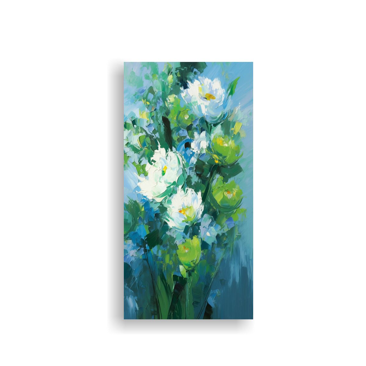 GENERICO - Pintura En Tela De Hermosa Elegancia Con Flores 80x160 Cm