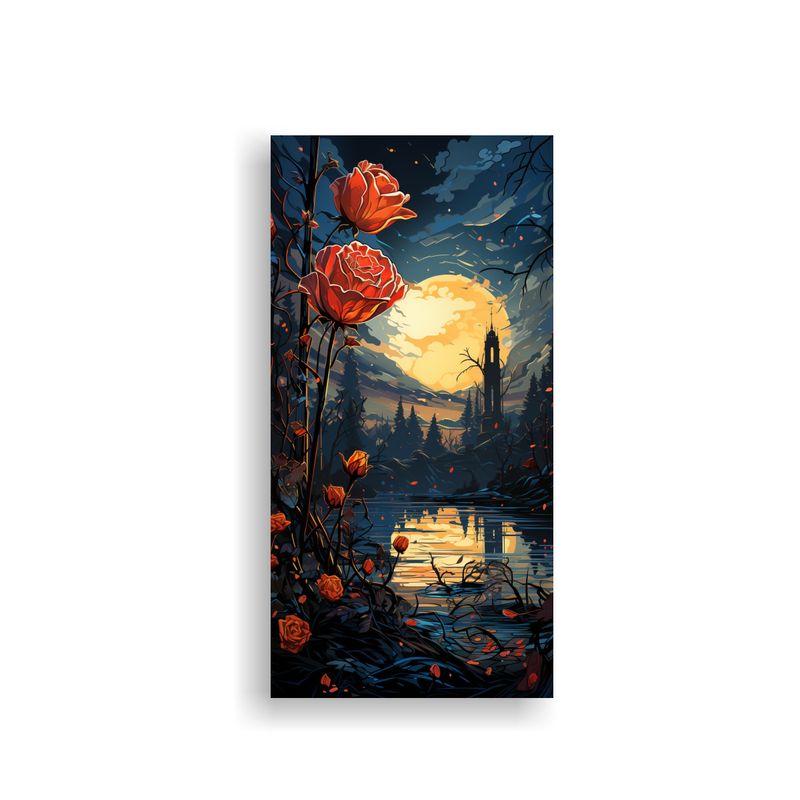 GENERICO - Pintura De Pared Moderna Inspirada En Rose Estilo 30x60 Cm