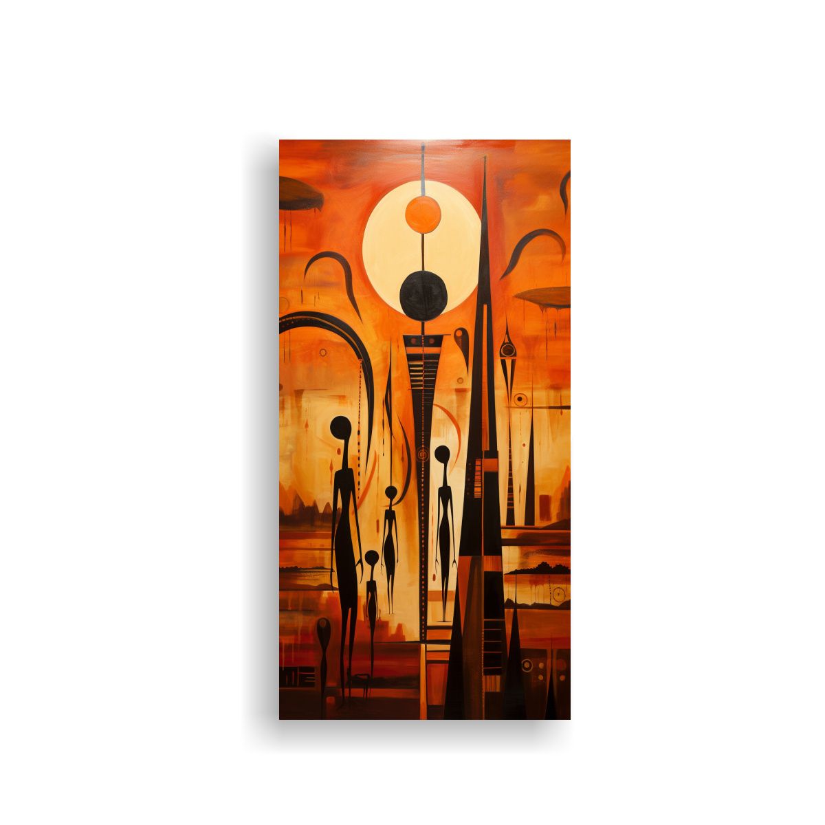 GENERICO - Cuadro Tema Visual Representación Abstracta De 50x100 Cm