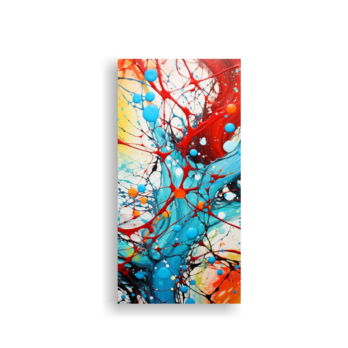 GENERICO - Cuadro Espectacular Estilo Jackson Pollock Con 40x80 Cm