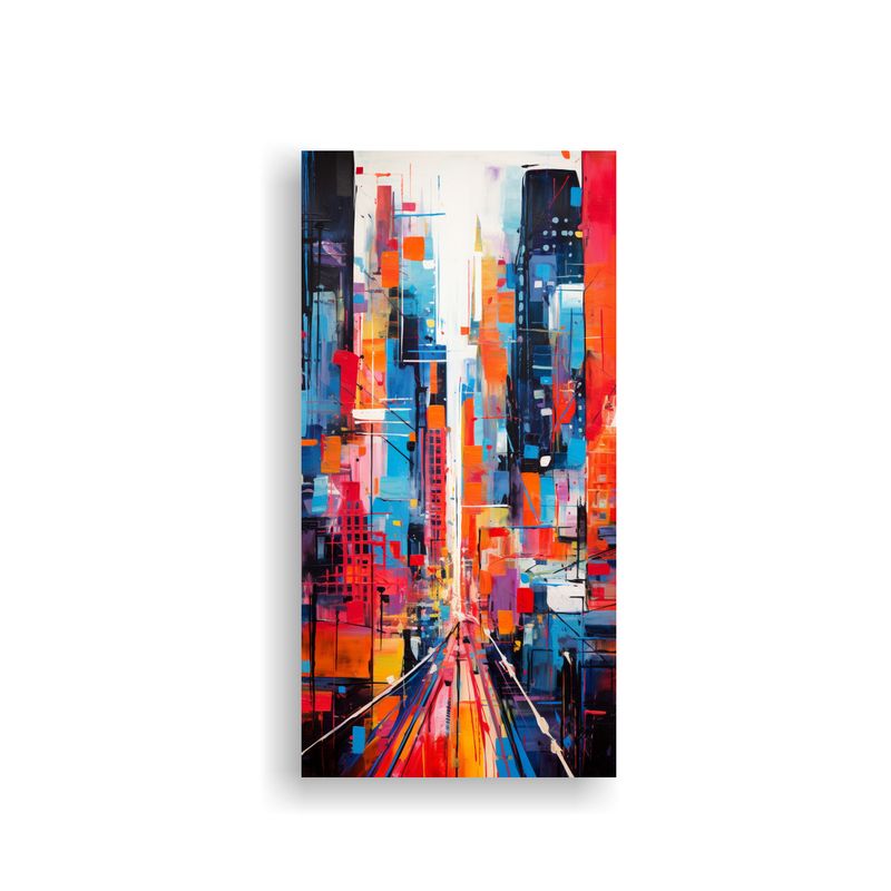 GENERICO - Pinturas Decorativas Lienzo Vanguardia Fusión 80x160 Cm
