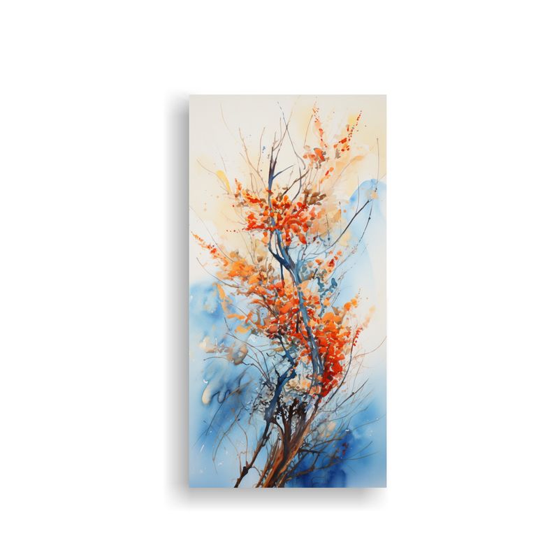 GENERICO - Pintura Abstracta Inspirada En Un árbol Ocotillo 80x160 Cm