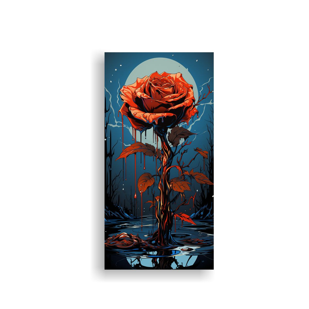 GENERICO - Cuadro Decorativo Estilo Plano De Lienzo Con 40x80 Cm