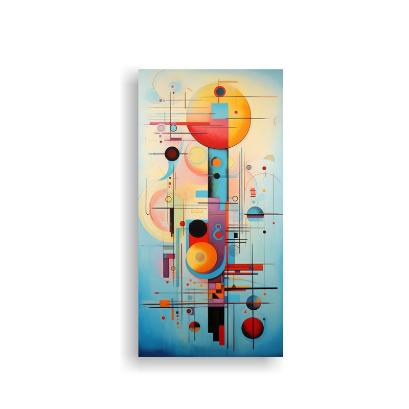 GENERICO - Pinturas Decorativas Estilo Kandinsky Arte 40x80 Cm