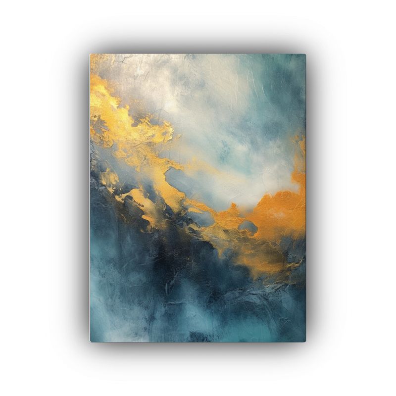 GENERICO - Arte De Pared Acuarela Abstracta Resiste Amanecer 80x120 Cm
