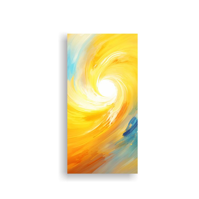 GENERICO - Pintura Abstracta En Bastidor Acuarela Belleza 80x160 Cm