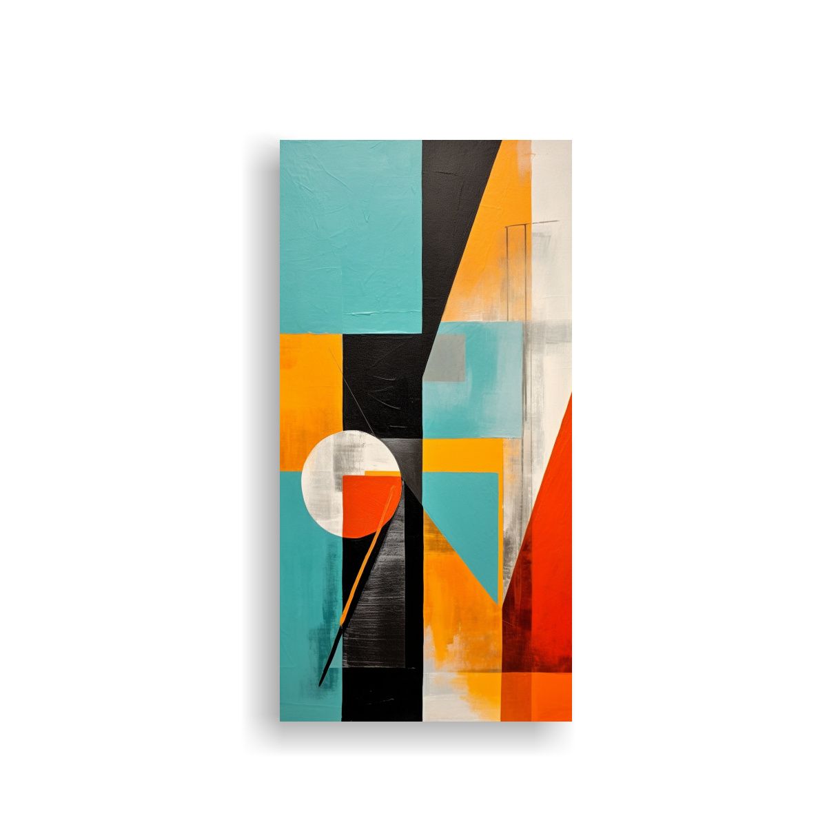 GENERICO - Pintura De Composición Cálida En Londres De 50x100 Cm