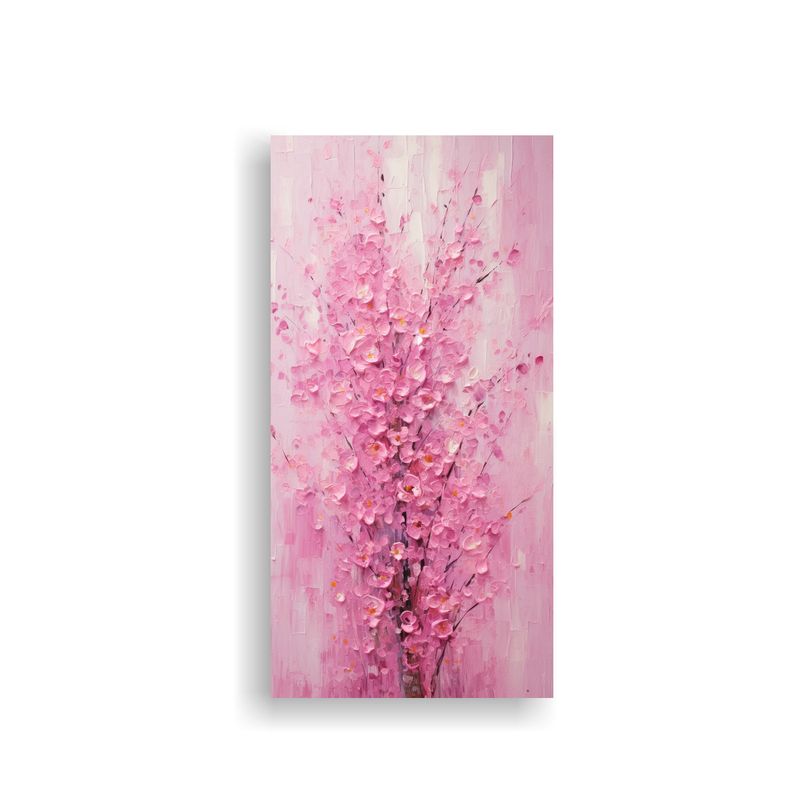 GENERICO - Pintura Dibujo Fantasía Flores Rosas Sobre 30x60 Cm