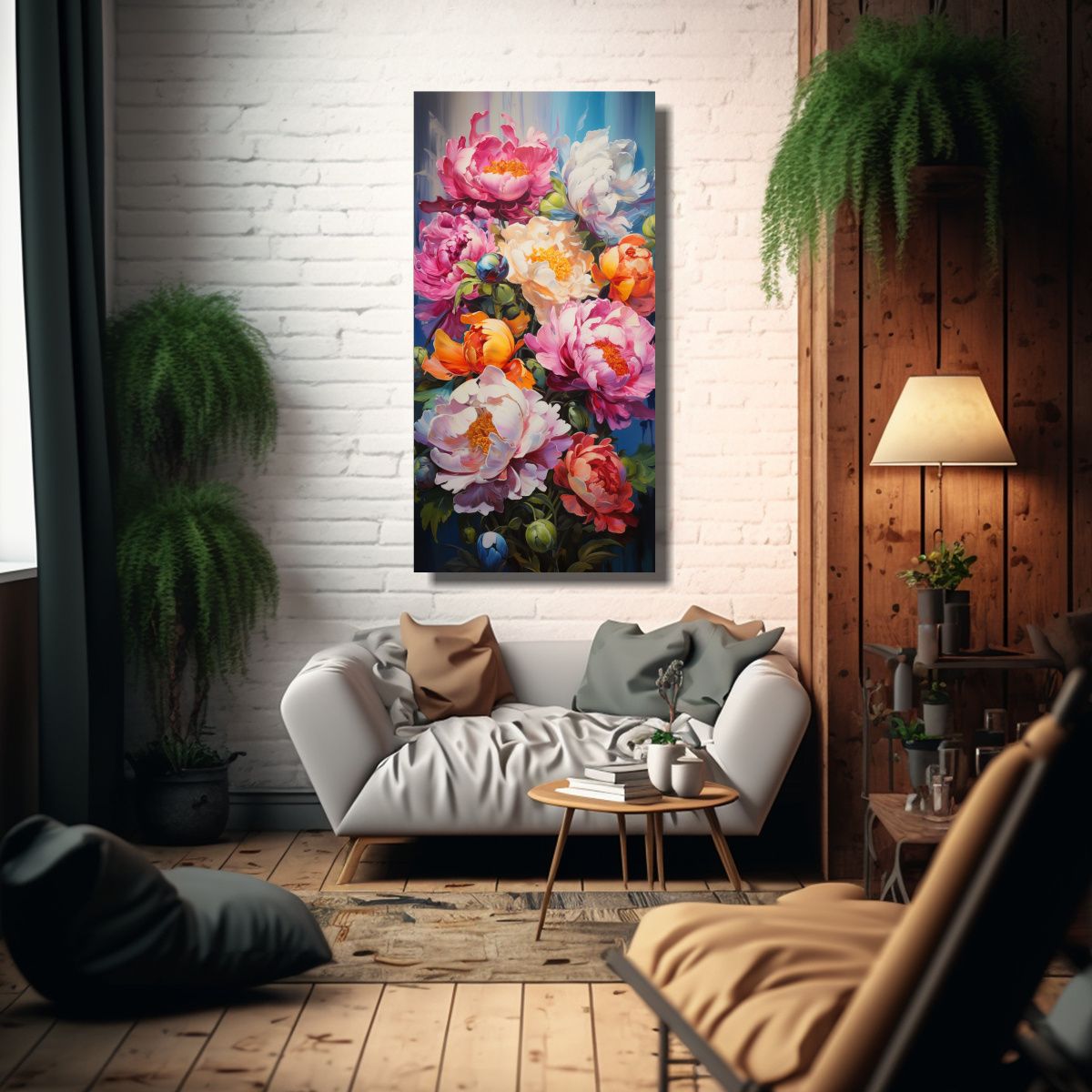 GENERICO - Pintura En Lienzo Arte Expresión Armonía 40x80 Cm