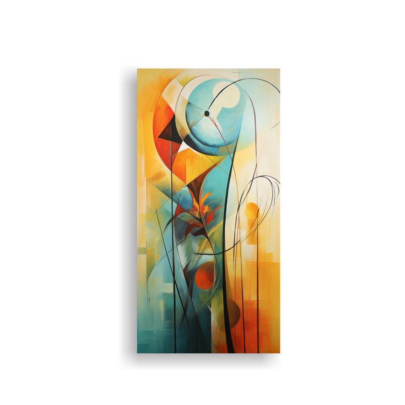 GENERICO - Cuadro Abstracto Interpretación De Una Brisa De 70x140 Cm