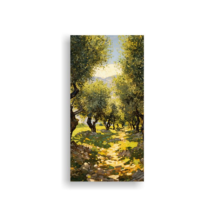 GENERICO - Paisaje Olivar Sol Difuminado Intensamente A 20x40 Cm