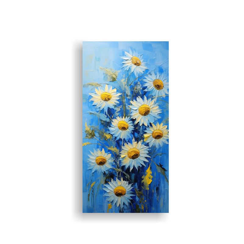 GENERICO - Cuadro De Lienzo Diseño Fantasía De Girasoles 80x160 Cm