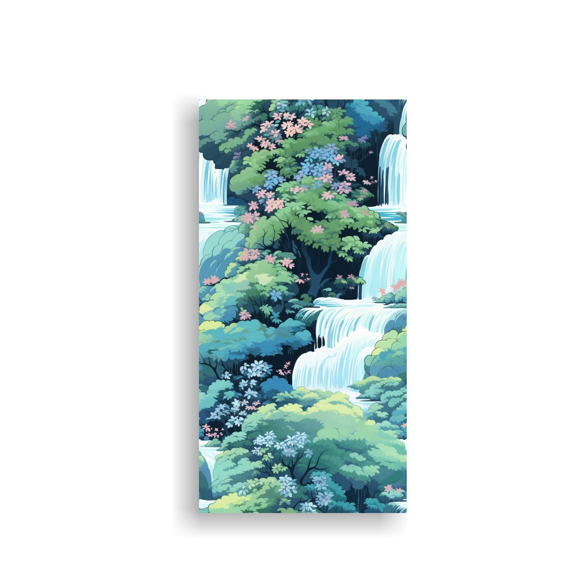 GENERICO - Pintura De Pared Con Patrón De Cascada Calmante 40x80 Cm