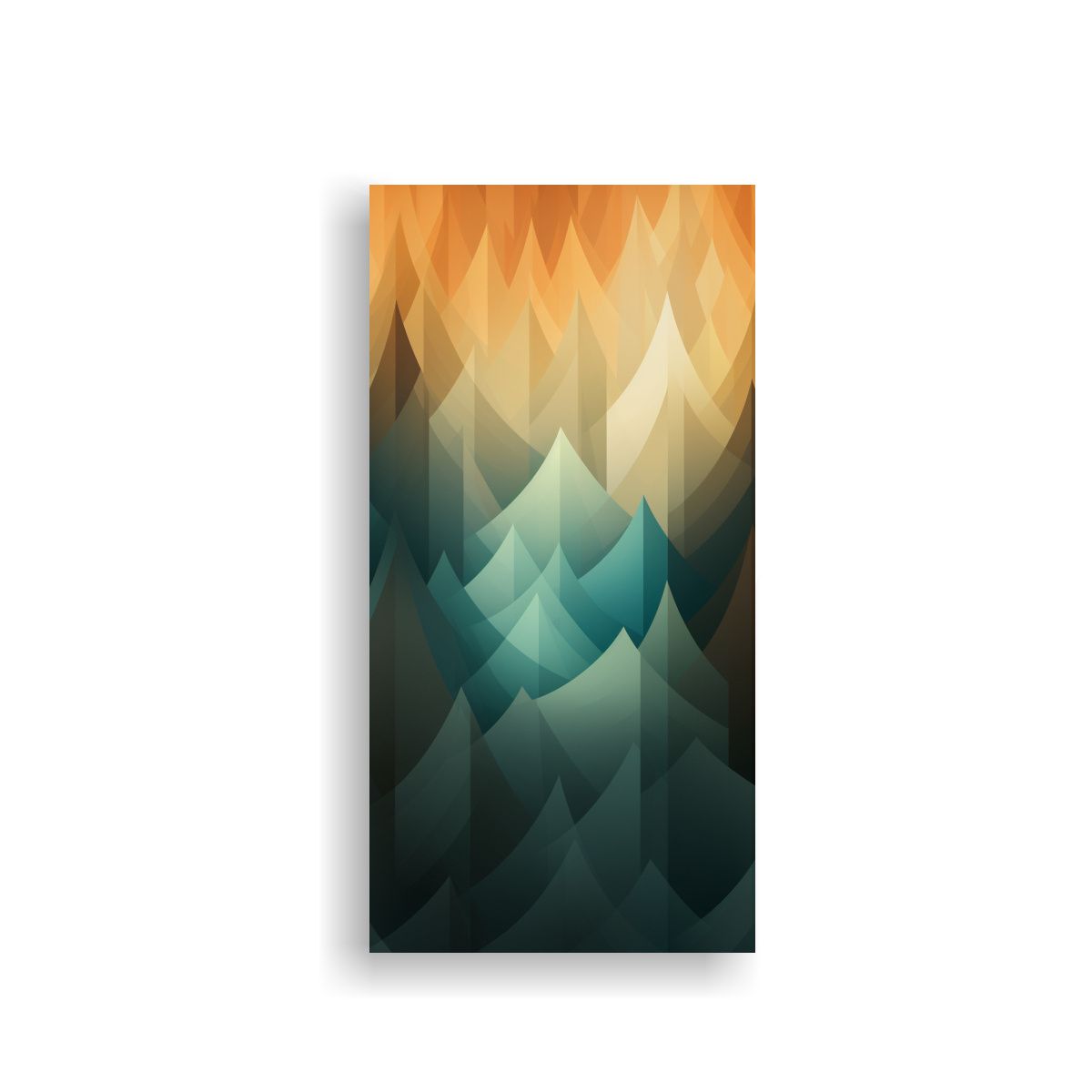 GENERICO - Tela En Bastidor Luminosidad Bosque Fondo 40x80 Cm