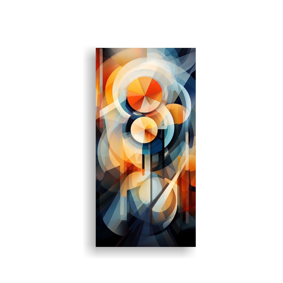 GENERICO - Cuadro Acuarela Artesanal Estilo Colorido Imagen 40x80 Cm