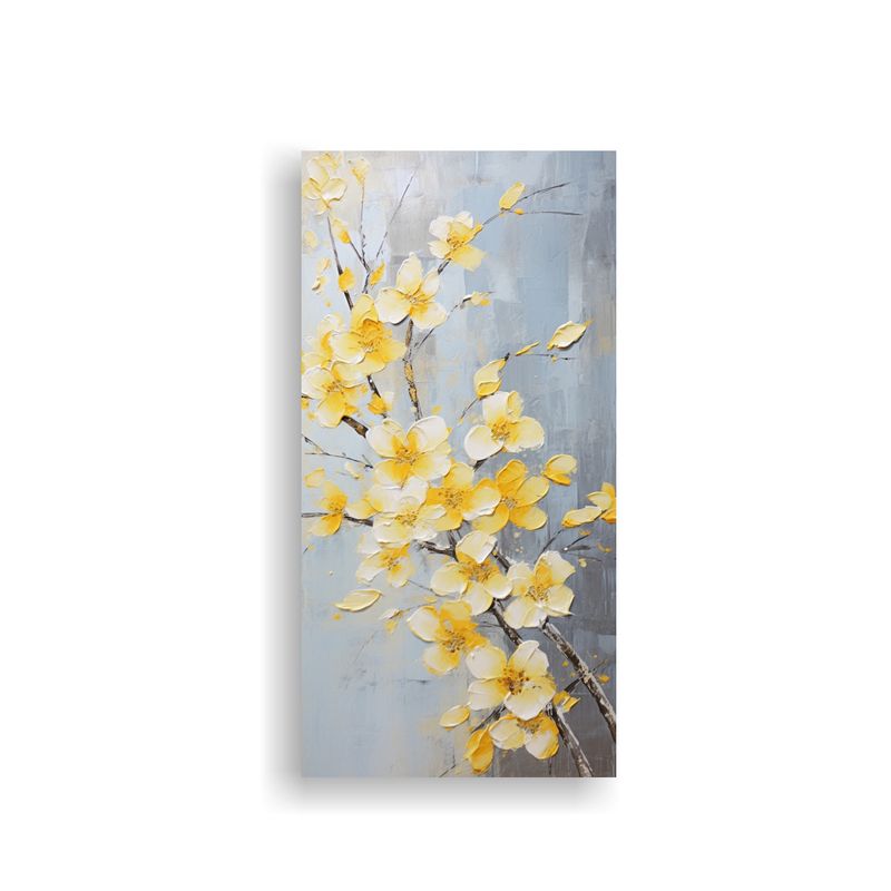 GENERICO - Cuadro Lienzo Movimiento De Flores De Cerezo 80x160 Cm