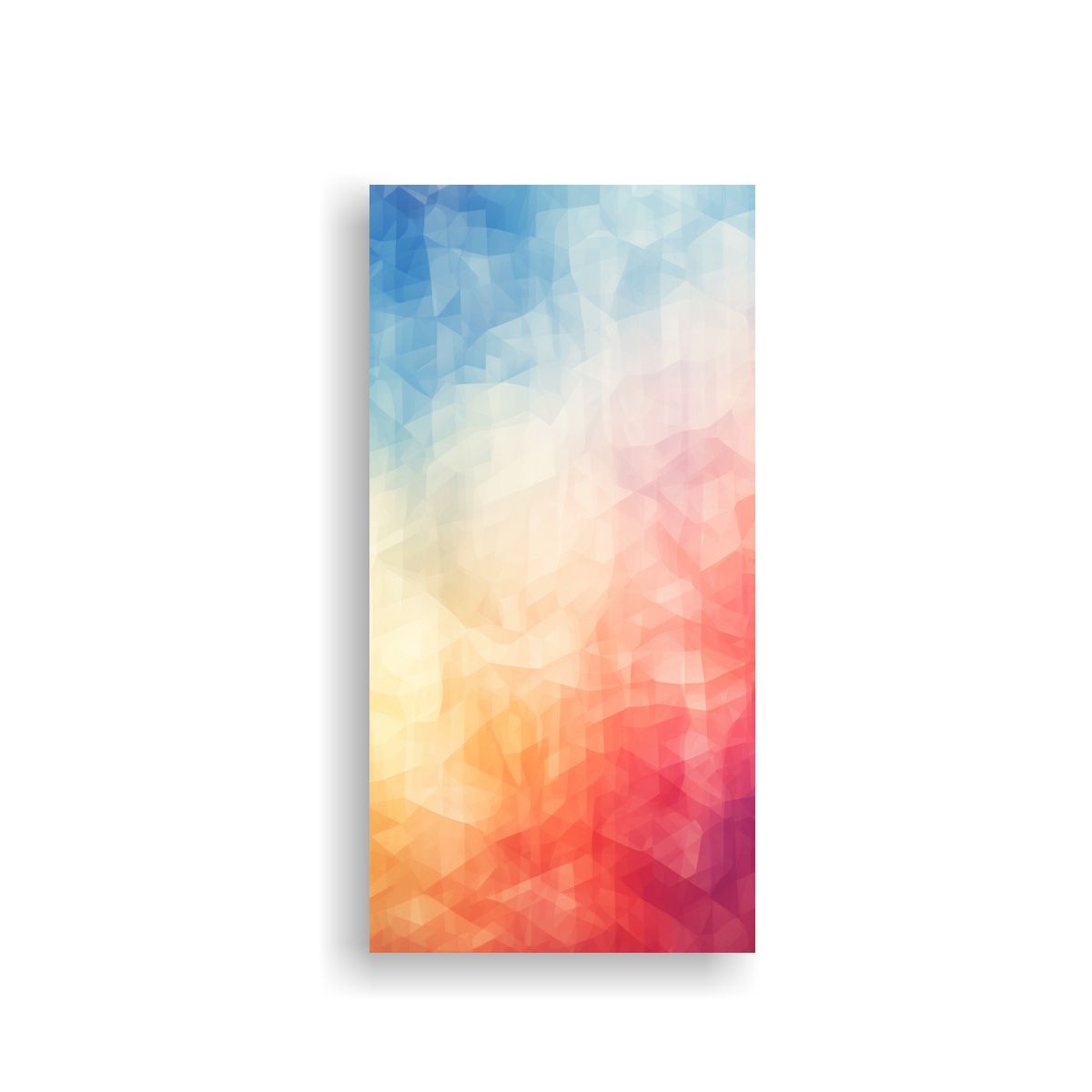 GENERICO - Cuadro Abstracto Geométrico De Líneas Finas En 60x120 Cm