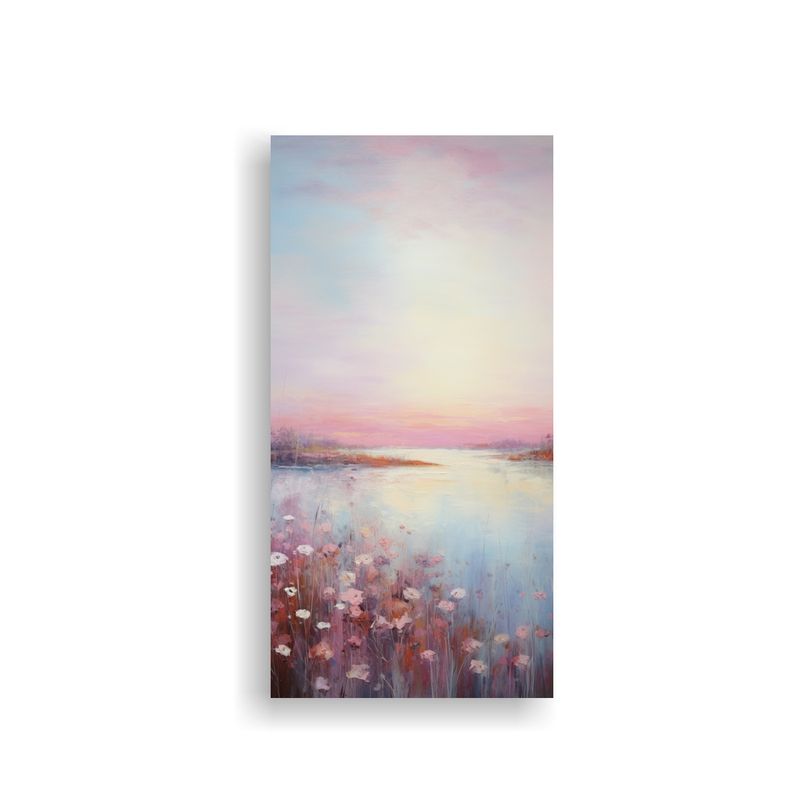 GENERICO - Paisaje Sereno Al Atardecer En Pinturas De Arte 70x140 Cm