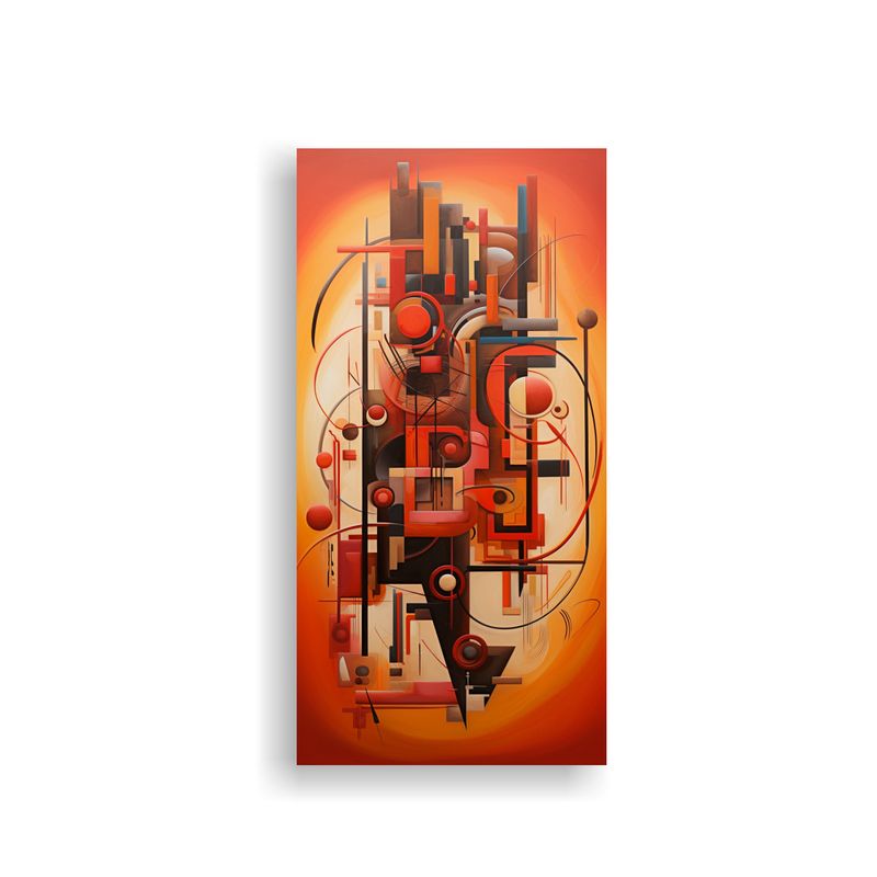 GENERICO - Cuadros En Lienzo Abstractos De Tela En Bastidor 20x40 Cm