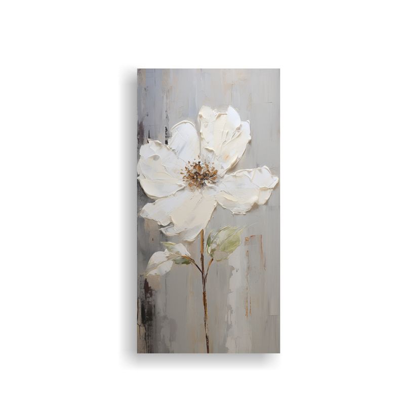 GENERICO - Pintura De Flores Blancas Estilo Decorativo Para 80x160 Cm