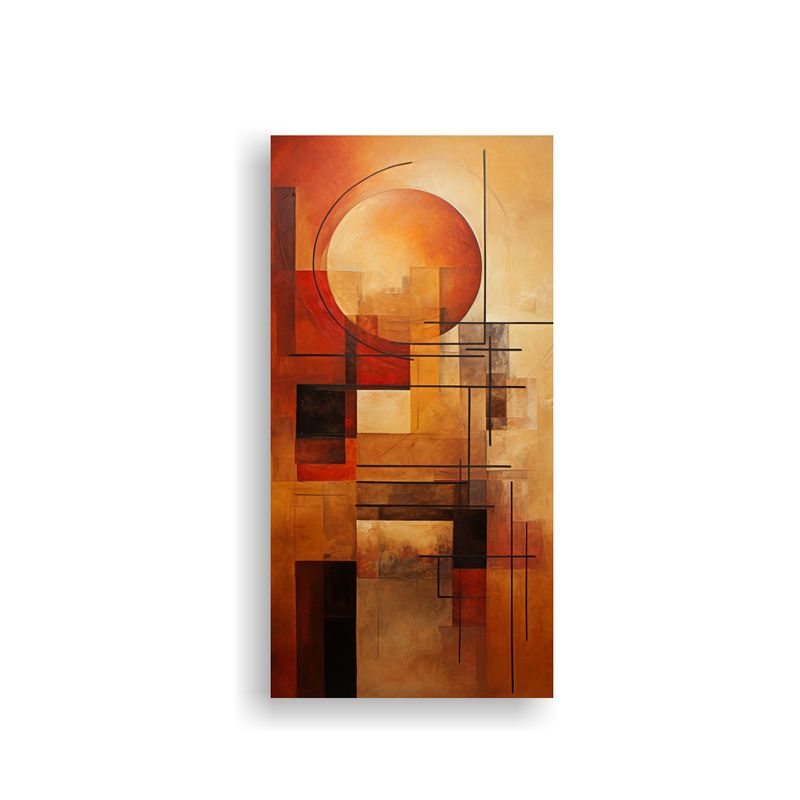 GENERICO - Cuadro Abstracto Naturaleza Viva En Bastidor 60x120 Cm