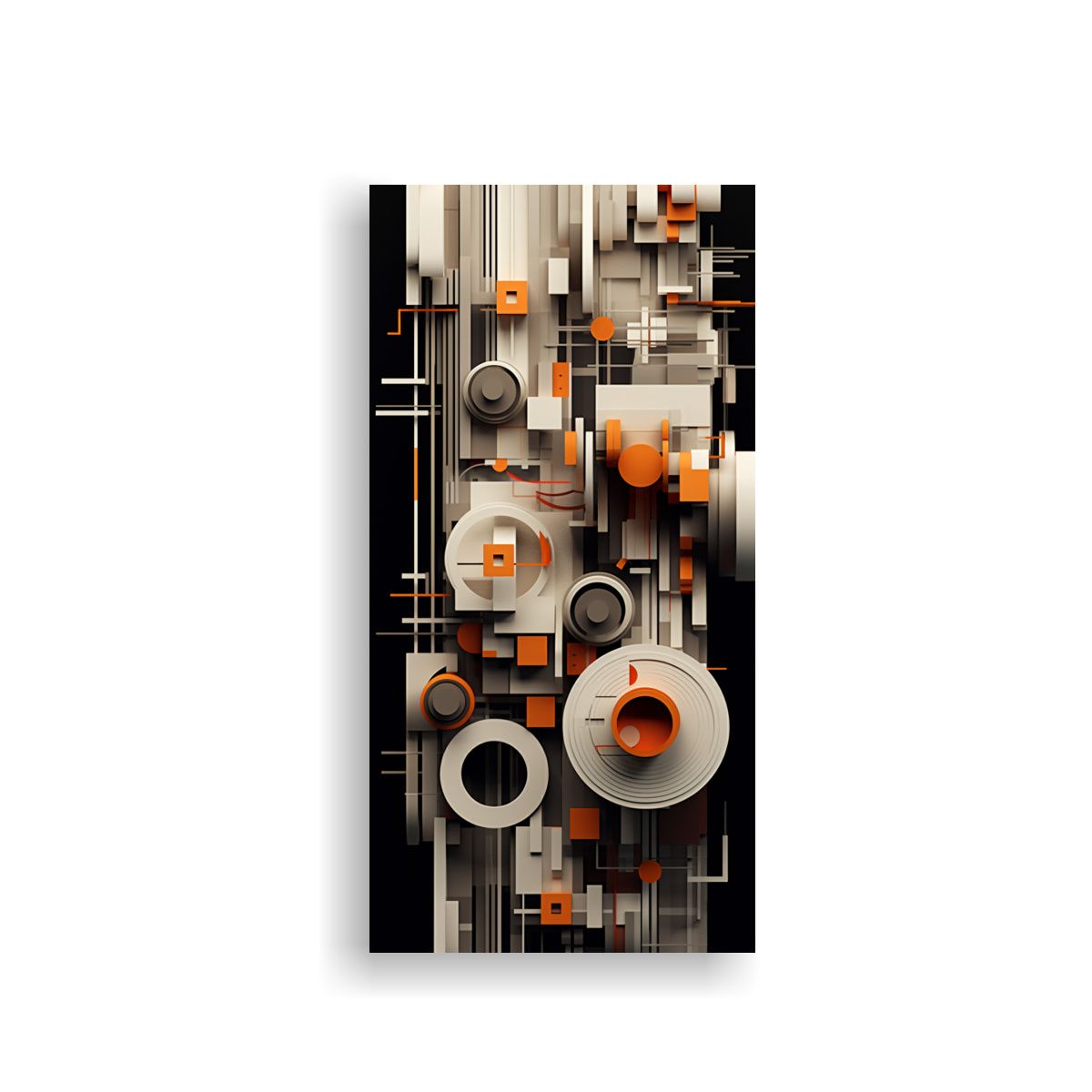 GENERICO - Cuadro De Tela Canvas Temático Arte Abstracto 30x60 Cm