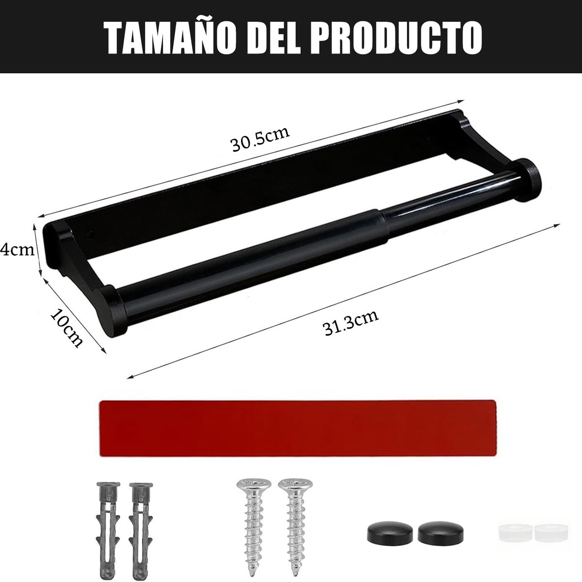 GENERICO - Portarrollos Adhesivo Papel Para Cocina Soporte De Pared