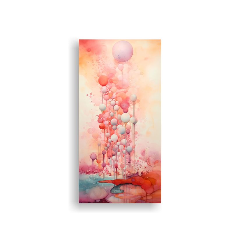 GENERICO - Paisaje Onírico Abstracto Surrealista Con Tonos 30x60 Cm