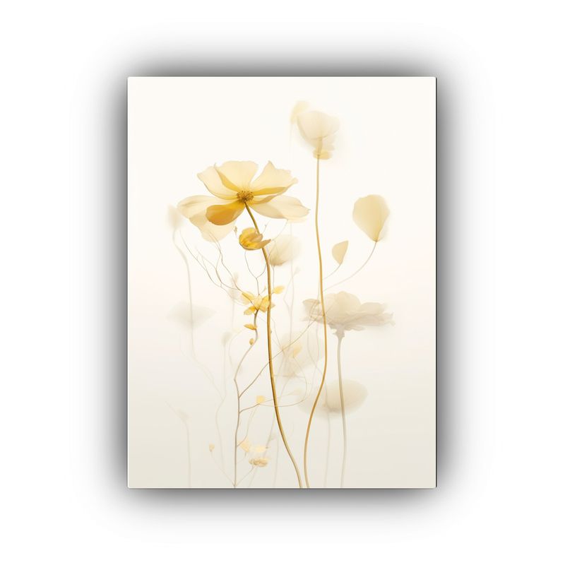 GENERICO - Cuadro Tonos Estético Li Relajante Amarillo 80x120 Cm