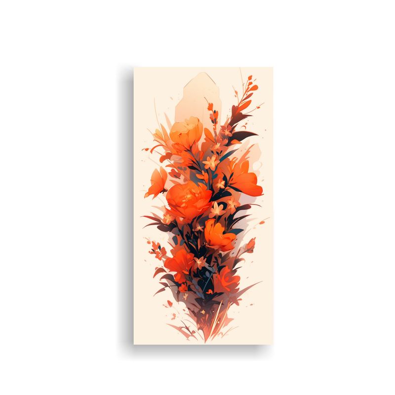 GENERICO - Cuadros Alta Calidad Belleza Colores Naranja 70x140 Cm