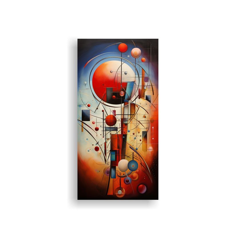 GENERICO - Cuadros Abstractos Exclusivos En Lienzo Para 60x120 Cm
