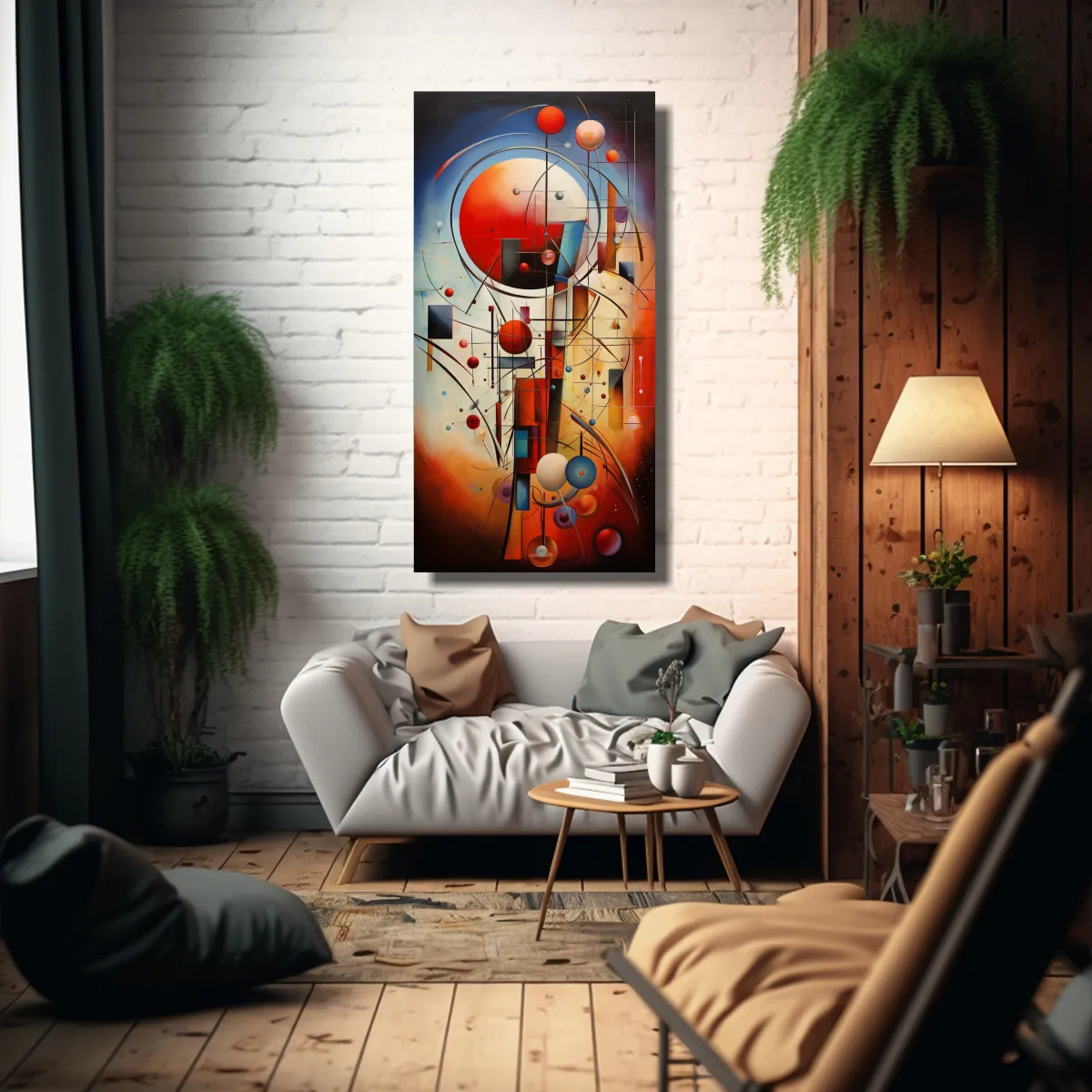 GENERICO - Cuadros Abstractos Exclusivos En Lienzo Para 60x120 Cm