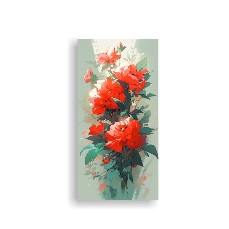 GENERICO - Cuadro Decorativo Estilo Neonoir En Colores Verde 50x100 Cm