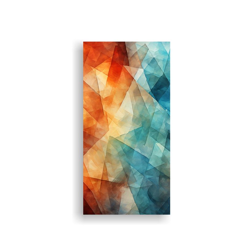 GENERICO - Pinturas Decorativas Con Trapezoides Para Arte De 60x120 Cm