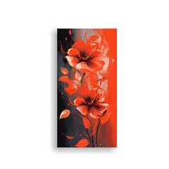 GENERICO - Lienzo Hermoso Estético Rojo Y Naranja Con 20x40 Cm