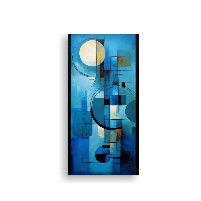 GENERICO - Cuadro Vanguardia Abstracto Con Equilibrio En 80x160 Cm