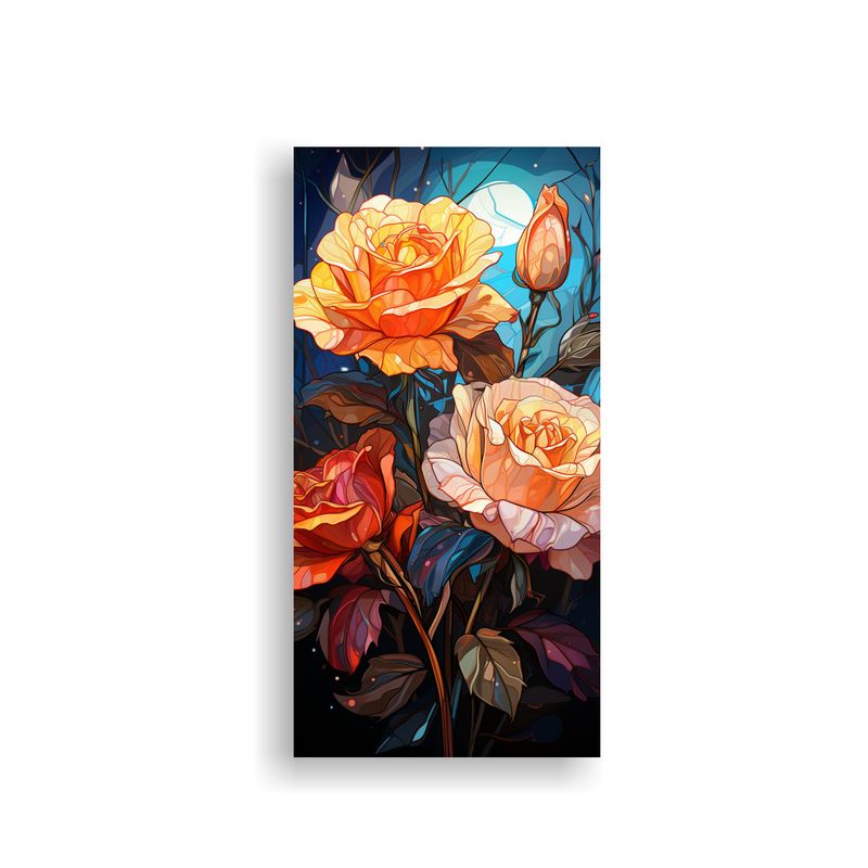 GENERICO - Pinturas Decorativas De Flores Pop Art Para 60x120 Cm