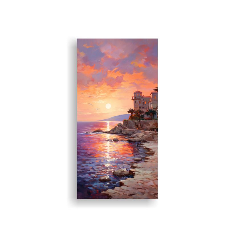 GENERICO - Arte De Pared Composición Cálida Atardecer 40x80 Cm
