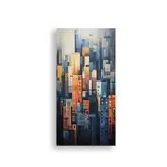 GENERICO - Pintura Abstracta Movimiento Hogar Decoración 20x40 Cm