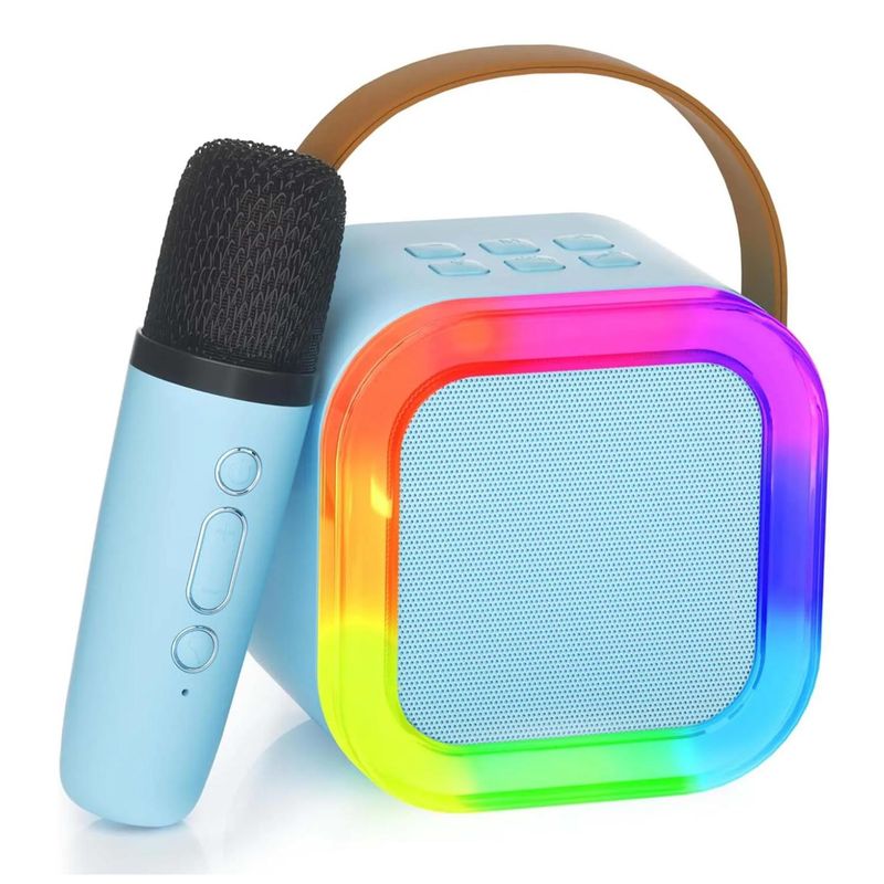 GENERICO - Juguete Parlante Karaoke Bluetooth Interactivo Azul Infantil