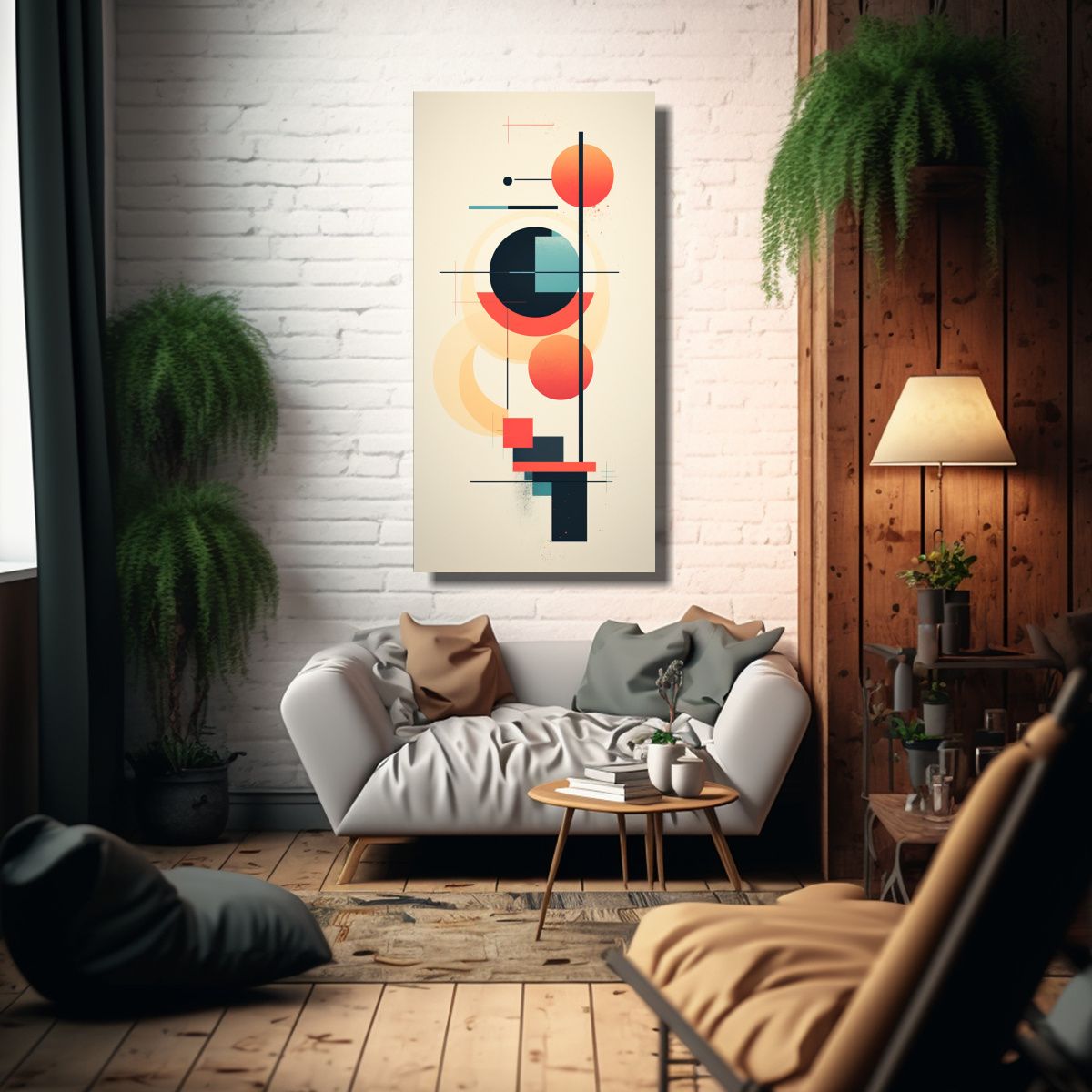 GENERICO - Cuadros Abstractos Minimalistas Modernos Para El 60x120 Cm