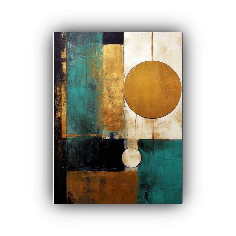 GENERICO - Pintura Abstracta Y Moderna En Lienzo Inspiradora 80x120 Cm