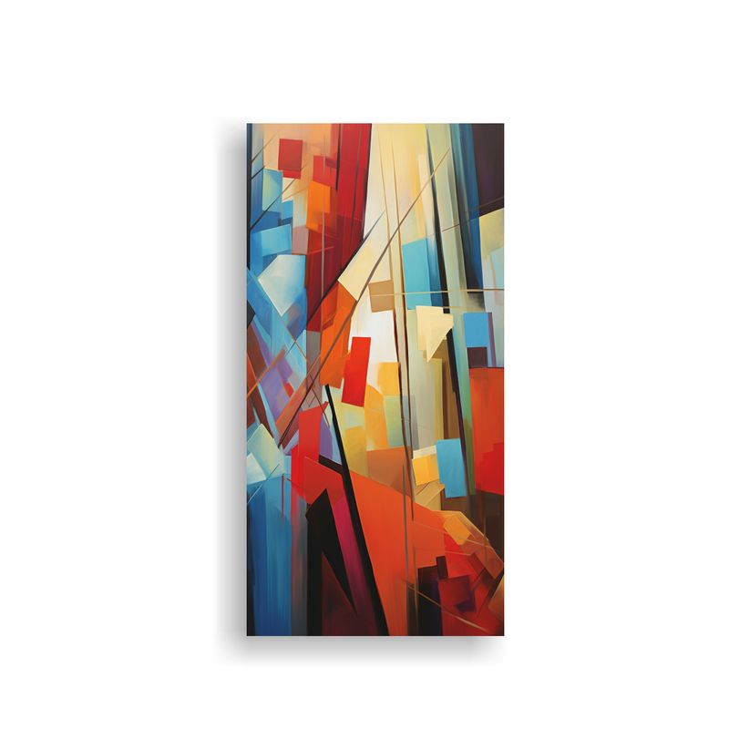 GENERICO - Cuadro Abstracto Calidez Alta Resolución Para 40x80 Cm
