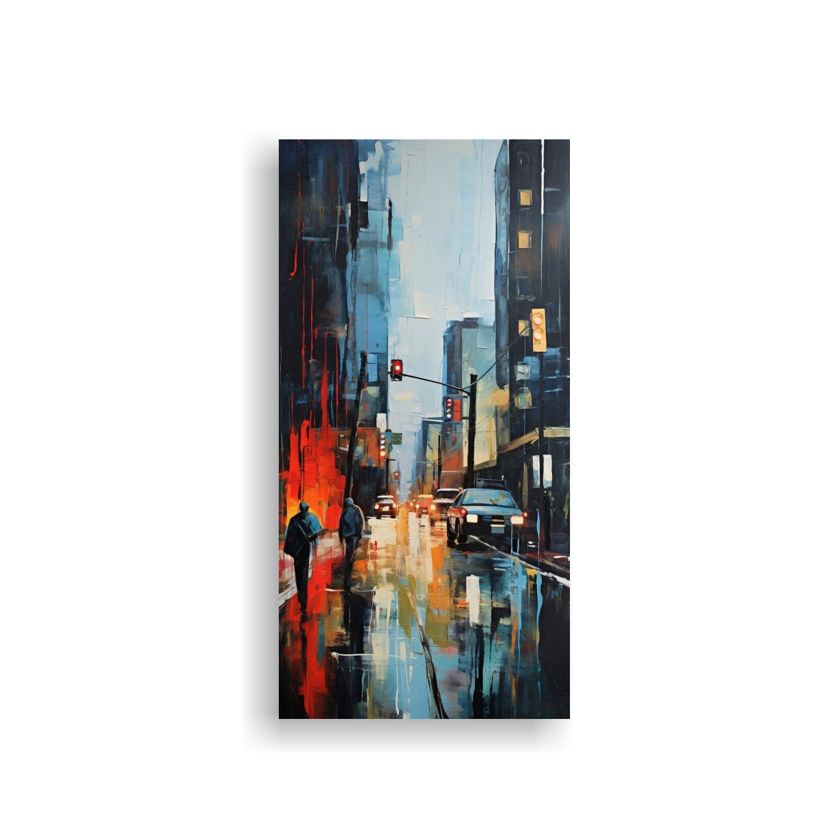 GENERICO - Pintura Urbana Neoexpresionista Del Centro De La 30x60 Cm